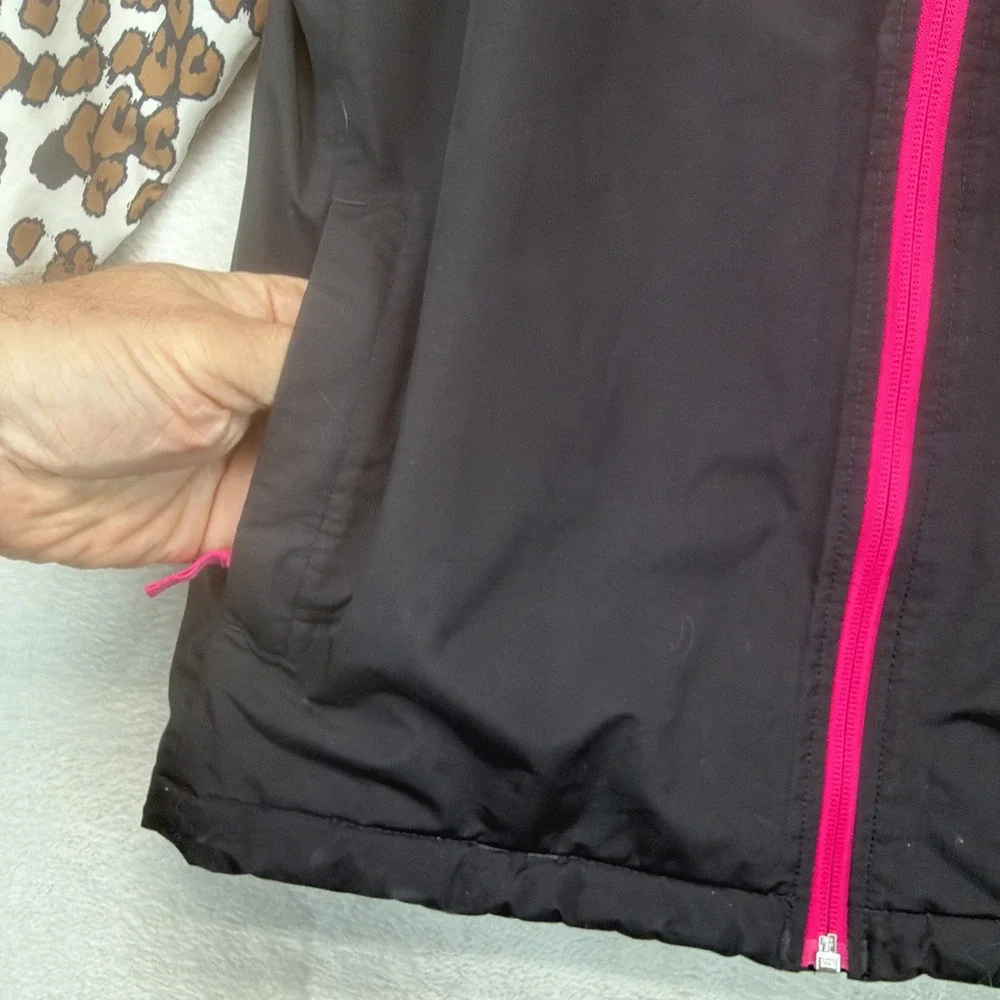 The North Face Girls Snowquest Plus Ski Jacket L 14/16 Leopard DryVent Insulated
